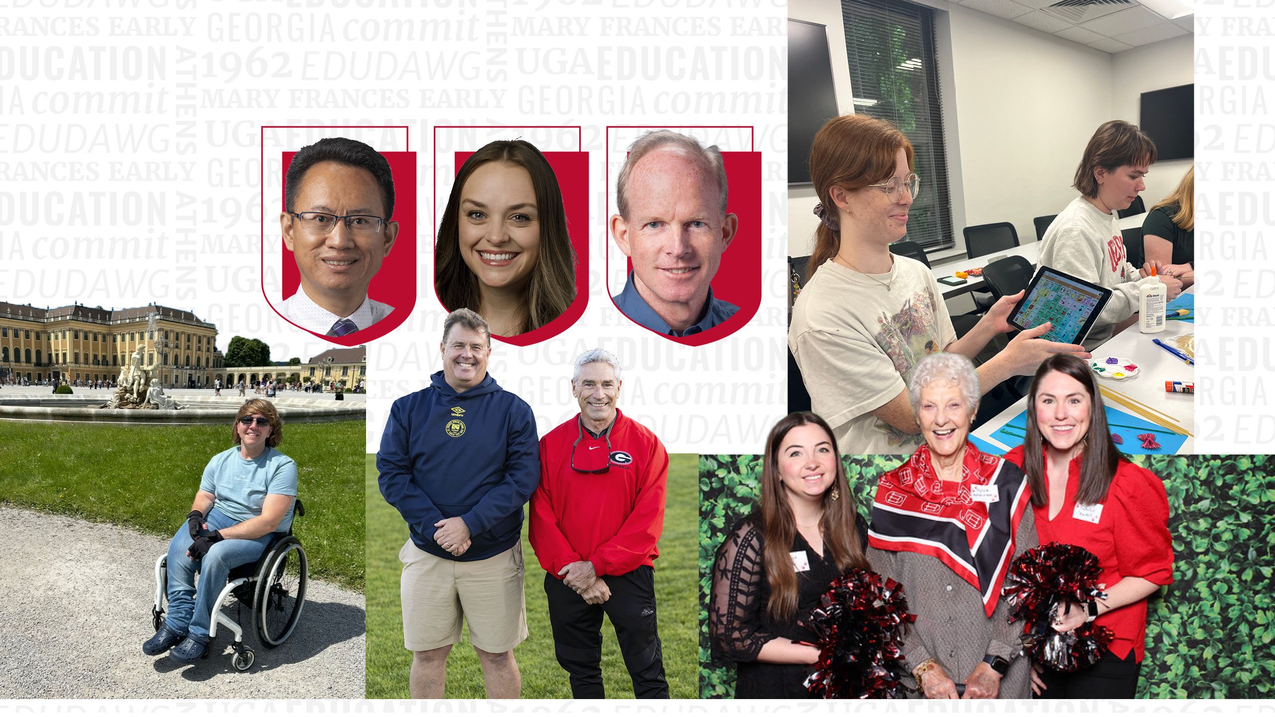 A collage of images of featured stories.