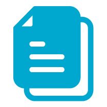 Icon of paper document with folded corner