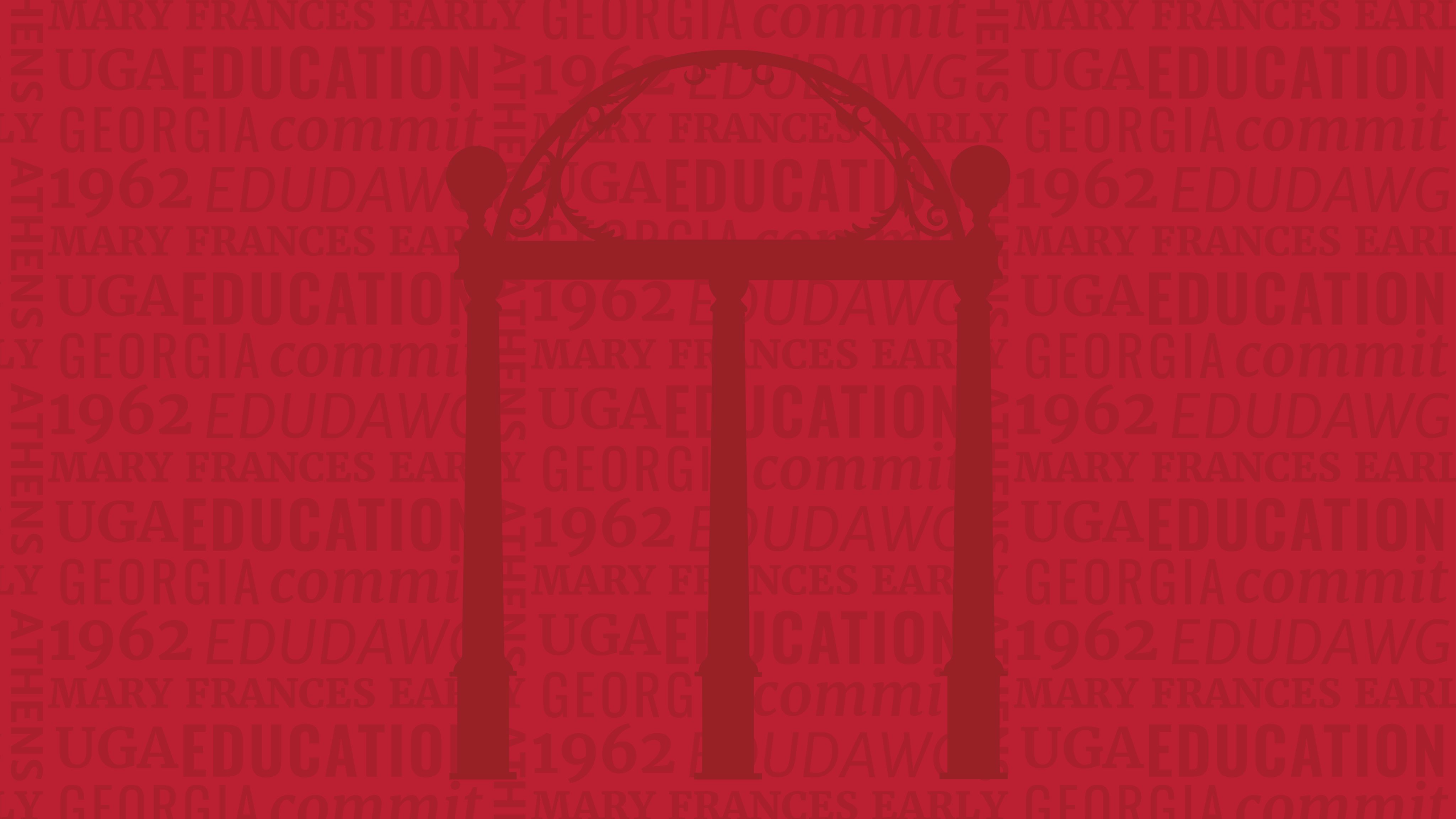 Illustration of UGA arch